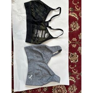 PINK Victoria's Secret Camo & PUMA Gray Seamless‎ Sports Bras